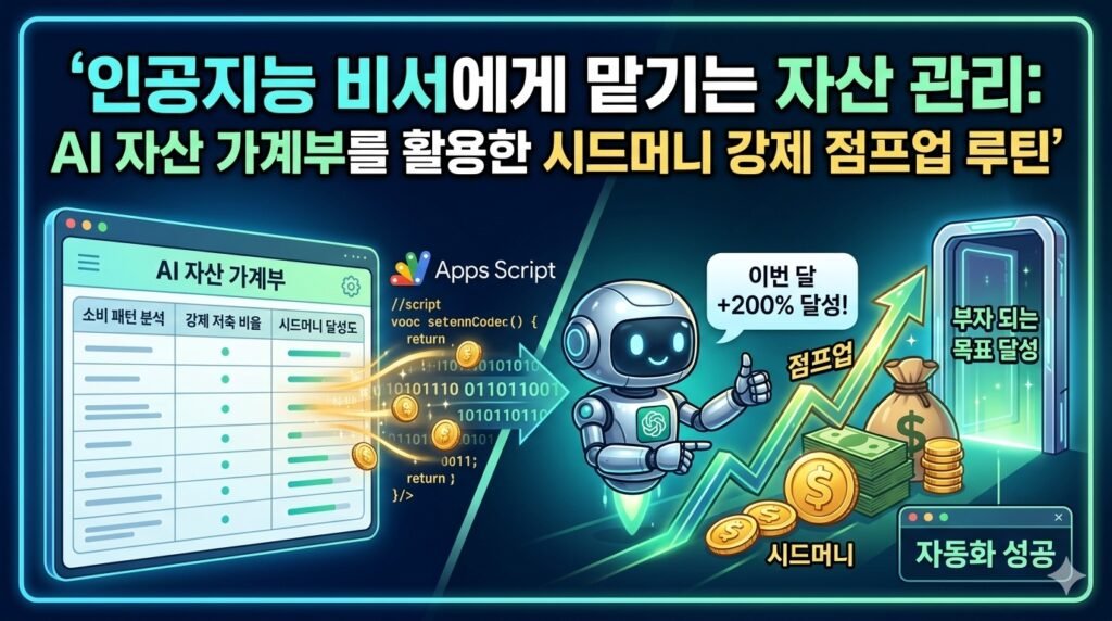 챗GPT AI 인공지능 비서 기능을 탑재한 스마트 자산 관리 가계부를 활용하여 개인 지출 패턴을 정밀 진단하고 시드머니를 고속으로 저축하는 재테크 루틴 가이드 썸네일