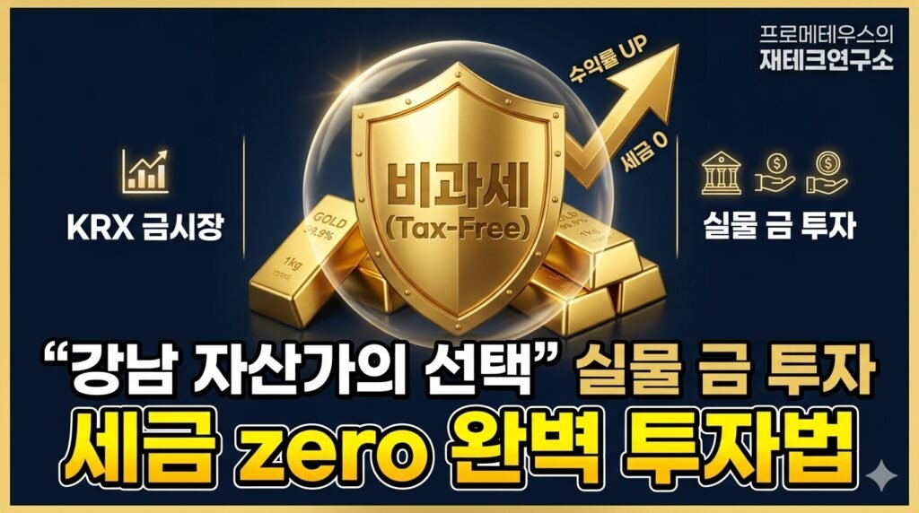 강남 자산가들의 실물 금 투자 하는 방법 및 KRX 금시장 세금 비과세 혜택 분석 인포그래픽 썸네일