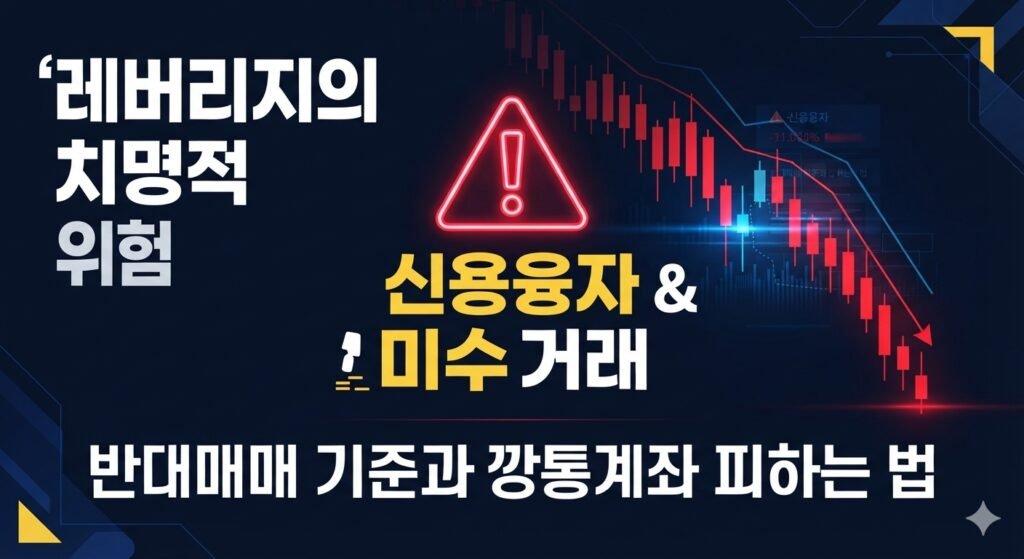 주식 신용융자와 미수거래 반대매매 기준 리스크 관리 인포그래픽 썸네일