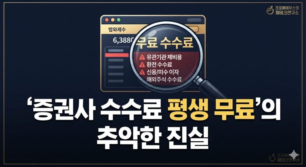 증권사 수수료 평생 무료 이벤트의 숨겨진 비용 분석 인포그래픽 썸네일