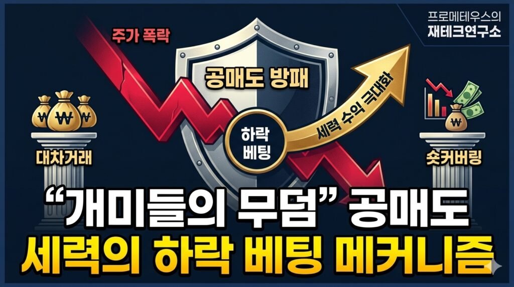 주식 공매도 뜻과 하락 베팅 숏커버링 메커니즘 분석 인포그래픽 썸네일