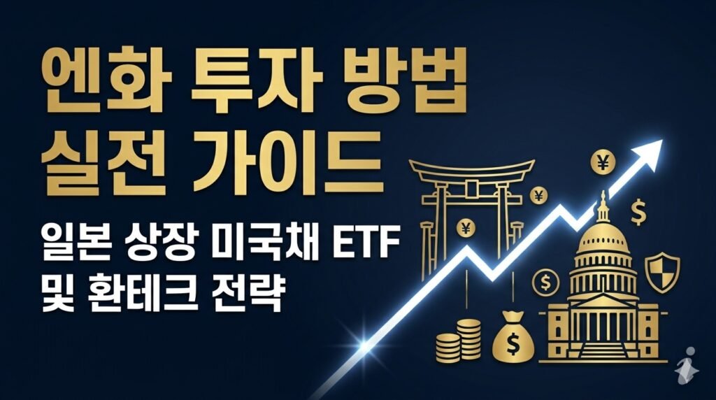 엔화 투자 방법 및 일본 상장 미국 장기채 ETF 추천 환테크 자산 배분 전략 인포그래픽 썸네일